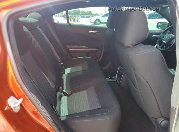 2C3CDXBGXPH636293 2023 DODGE CHARGER Orange Rear seats view