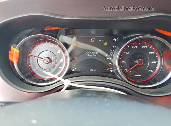 2C3CDXBGXPH636293 2023 DODGE CHARGER Orange Instrument cluster view