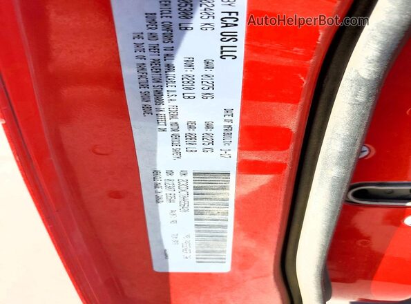 2C3CDXCT0HH556420 2017 DODGE CHARGER Red Вид наклейки з VIN-кодом