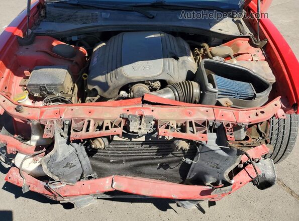 2C3CDXCT0HH556420 2017 DODGE CHARGER Red Вид задньої частини салону