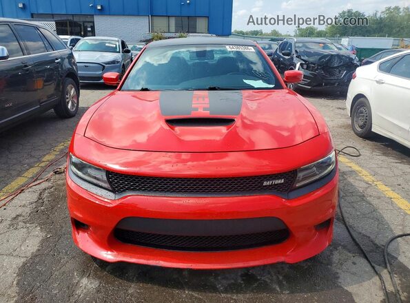 2C3CDXCT0JH241106 2018 DODGE CHARGER Red Widok z przodu