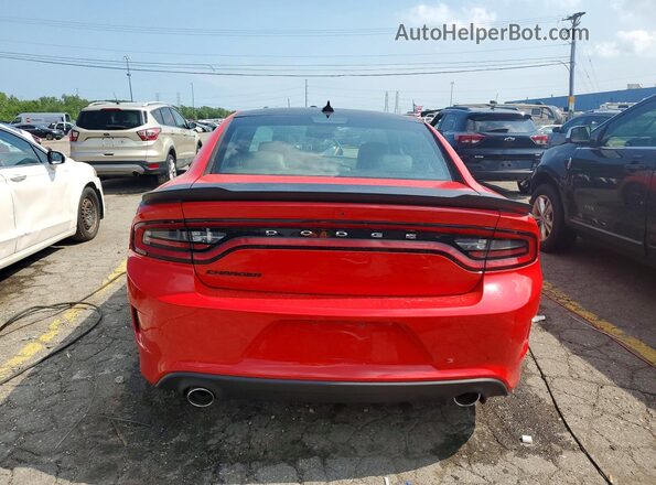 2C3CDXCT0JH241106 2018 DODGE CHARGER Red Widok z tyłu