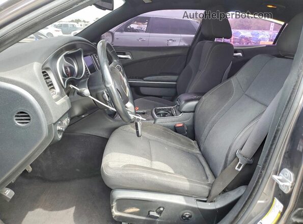 2C3CDXCT1JH205912 2018 DODGE CHARGER Gray წინა სალონის ხედი