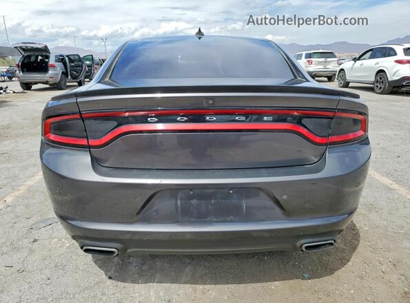 2C3CDXCT1JH205912 2018 DODGE CHARGER Gray უკანა ხედი