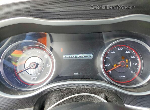 2C3CDXCT1JH205912 2018 DODGE CHARGER Gray ხელსაწყოთა პანელის ხედი