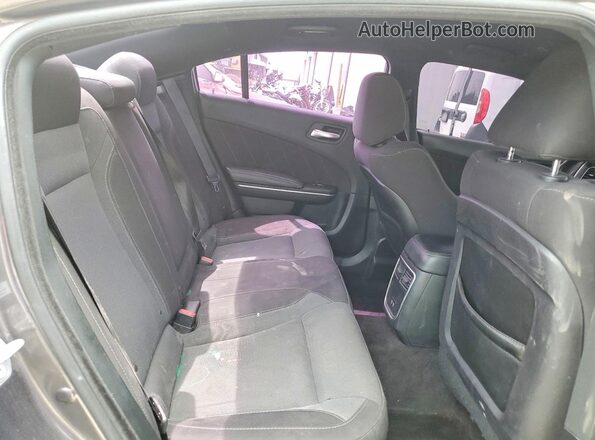 2C3CDXCT1JH205912 2018 DODGE CHARGER Gray უკანა სავარძლების ხედი