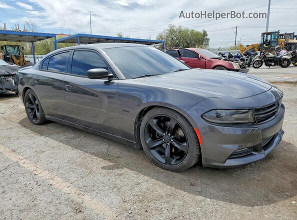 2C3CDXCT1JH205912 2018 DODGE CHARGER Gray წინა მარჯვენა
