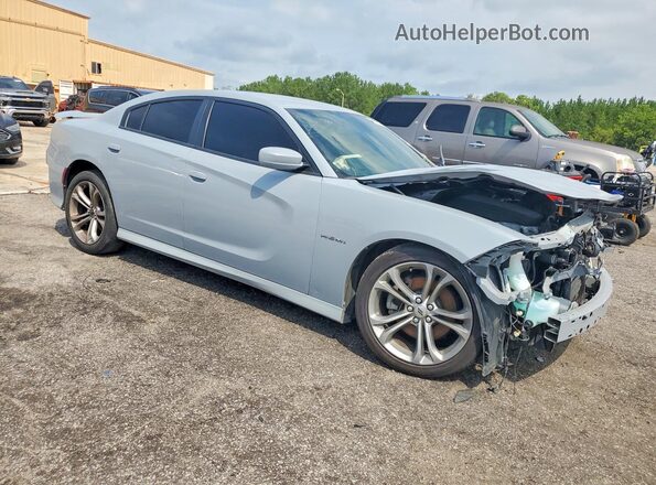 2C3CDXCT1MH648601 2021 DODGE CHARGER Синий Передняя правая четверть