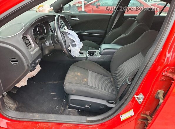 2C3CDXCT1NH259278 2022 DODGE CHARGER Red Widok wnętrza z przodu