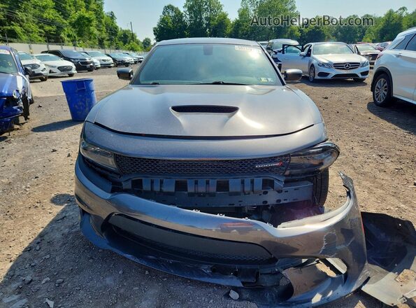 2C3CDXCT1NH259314 2022 DODGE CHARGER Gray Front view