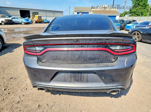 2C3CDXCT1NH259314 2022 DODGE CHARGER Gray Rear view