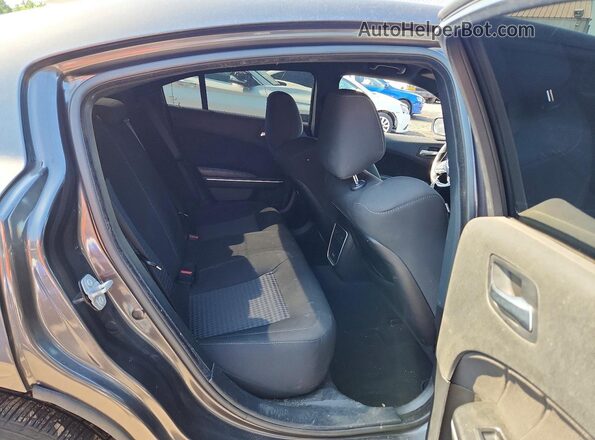 2C3CDXCT1NH259314 2022 DODGE CHARGER Gray Rear seats view