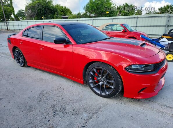 2C3CDXCT1PH535901 2023 DODGE CHARGER Красный Передняя правая четверть