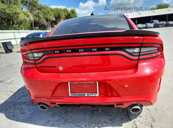 2C3CDXCT1PH535901 2023 DODGE CHARGER Красный Вид сзади