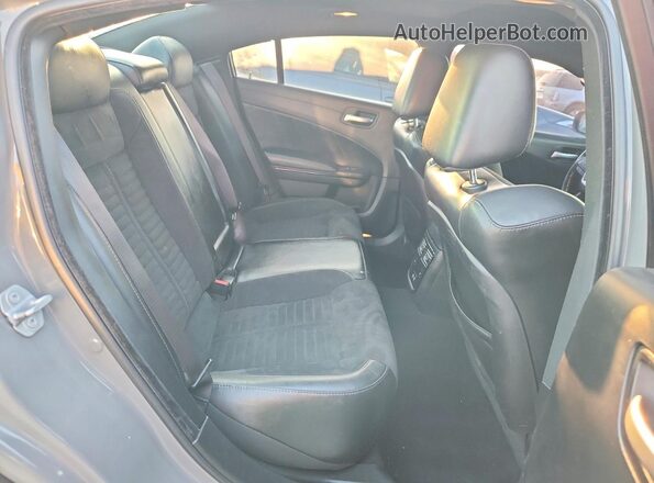 2C3CDXCT3KH650802 2019 DODGE CHARGER Gray Vista de los asientos traseros