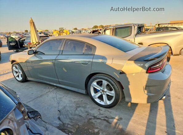 2C3CDXCT3KH650802 2019 DODGE CHARGER Gray Trasero izquierdo