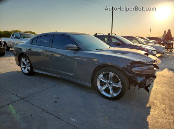 2C3CDXCT3KH650802 2019 DODGE CHARGER Gray Delantero derecho