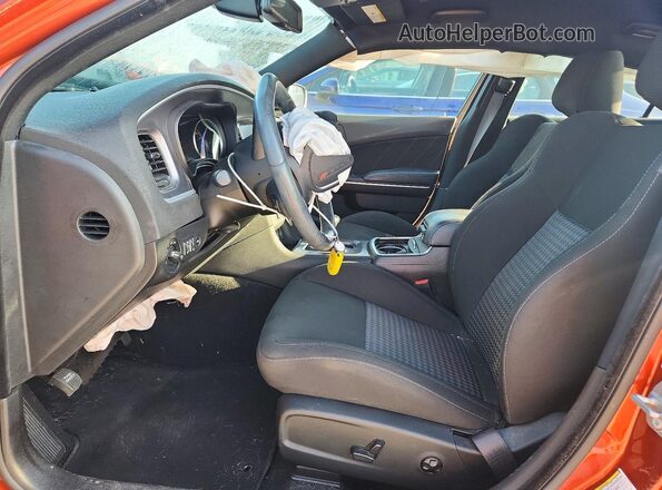 2C3CDXCT3LH204571 2020 DODGE CHARGER Orange Вид салону спереду