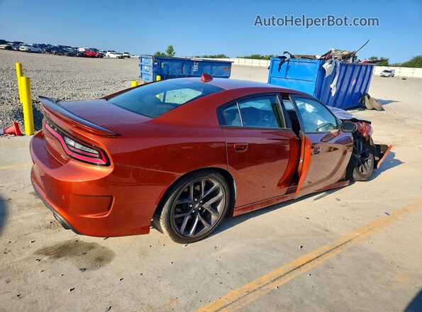2C3CDXCT3LH204571 2020 DODGE CHARGER Orange Задня права чверть