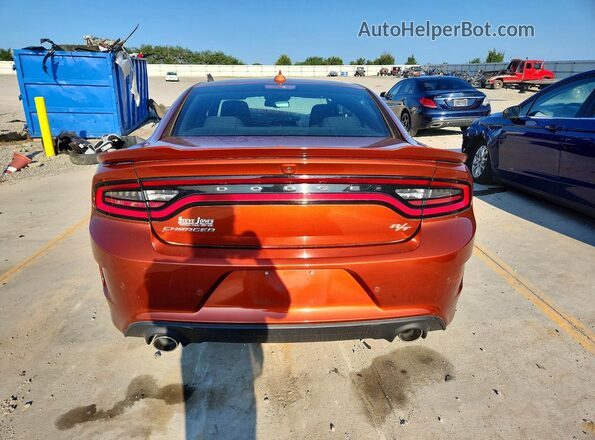 2C3CDXCT3LH204571 2020 DODGE CHARGER Orange Вид ззаду