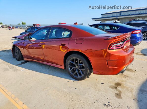 2C3CDXCT3LH204571 2020 DODGE CHARGER Orange Задня ліва чверть