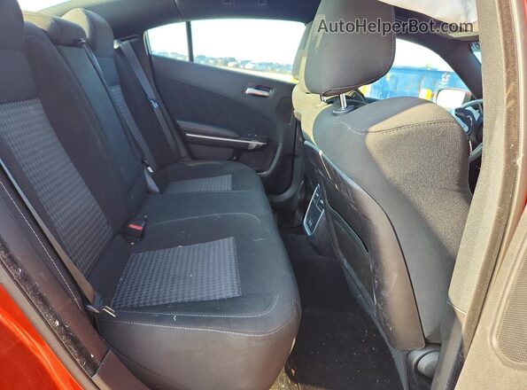 2C3CDXCT3LH204571 2020 DODGE CHARGER Orange Вид задніх сидінь