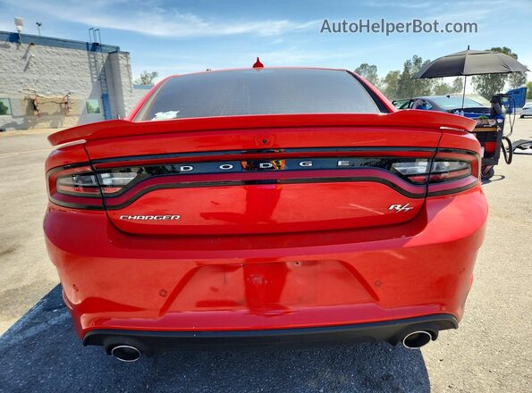 2C3CDXCT5PH523122 2023 DODGE CHARGER Red Widok z tyłu