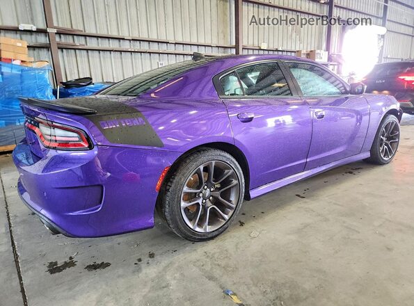 2C3CDXCT5PH639503 2023 DODGE CHARGER Фиолетовый Задняя правая четверть