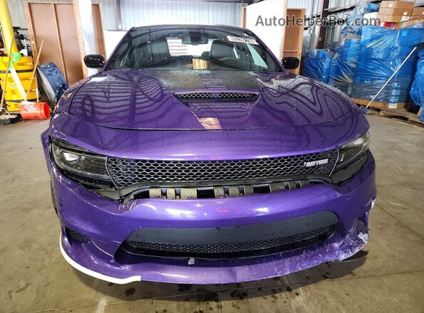2C3CDXCT5PH639503 2023 DODGE CHARGER Фиолетовый Вид спереди