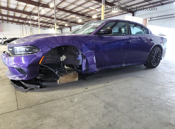 2C3CDXCT5PH639503 2023 DODGE CHARGER Фиолетовый Панорамный вид салона 360°