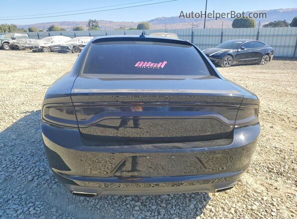 2C3CDXCT6GH186394 2016 DODGE CHARGER Black Вид ззаду