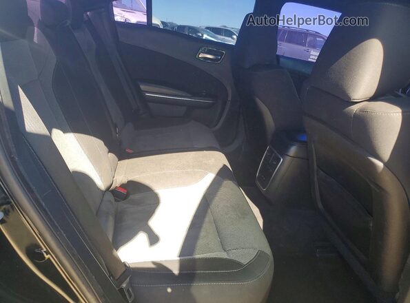 2C3CDXCT6GH186394 2016 DODGE CHARGER Black Вид задніх сидінь