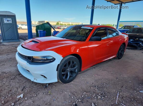 2C3CDXCT6KH742809 2019 DODGE CHARGER Оранжевый Задняя левая четверть