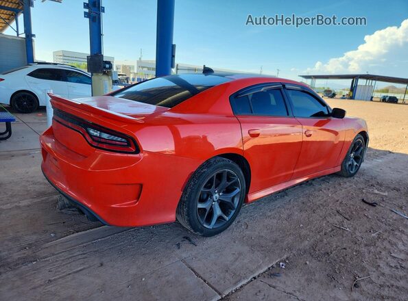 2C3CDXCT6KH742809 2019 DODGE CHARGER Оранжевый Передняя правая четверть