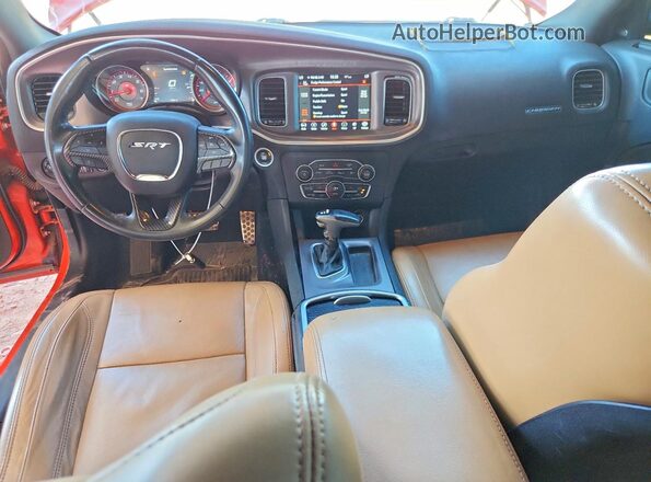 2C3CDXCT6KH742809 2019 DODGE CHARGER Оранжевый Вид щитка приборов