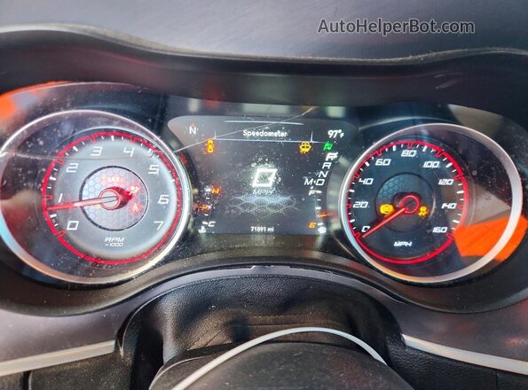 2C3CDXCT6KH742809 2019 DODGE CHARGER Оранжевый Вид задних сидений