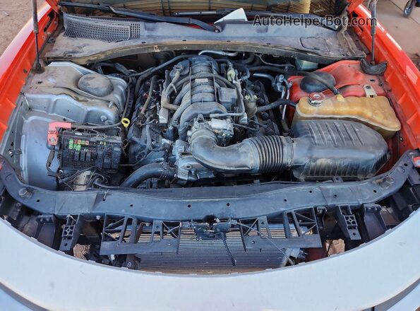 2C3CDXCT6KH742809 2019 DODGE CHARGER Оранжевый Вид подкапотного пространства