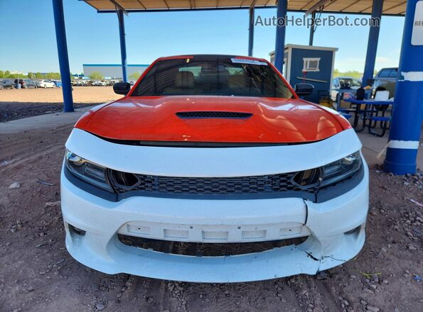 2C3CDXCT6KH742809 2019 DODGE CHARGER Оранжевый Вид сзади