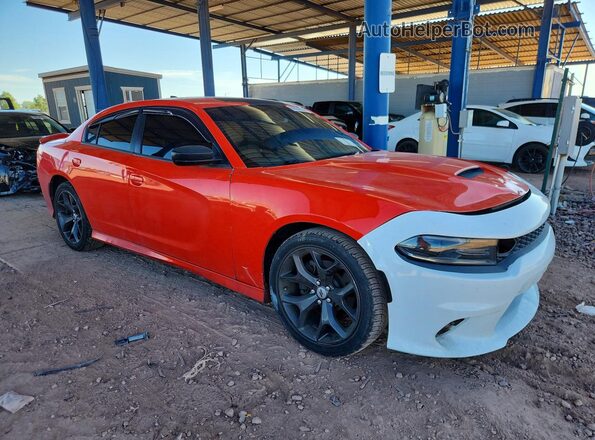 2C3CDXCT6KH742809 2019 DODGE CHARGER Оранжевый Вид спереди