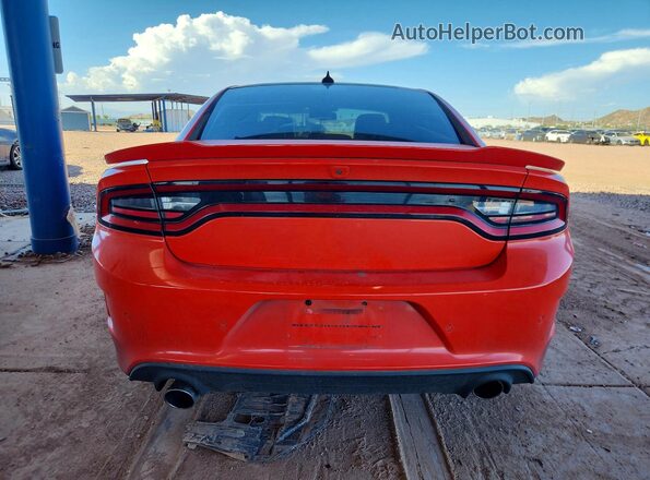 2C3CDXCT6KH742809 2019 DODGE CHARGER Оранжевый Вид салона спереди
