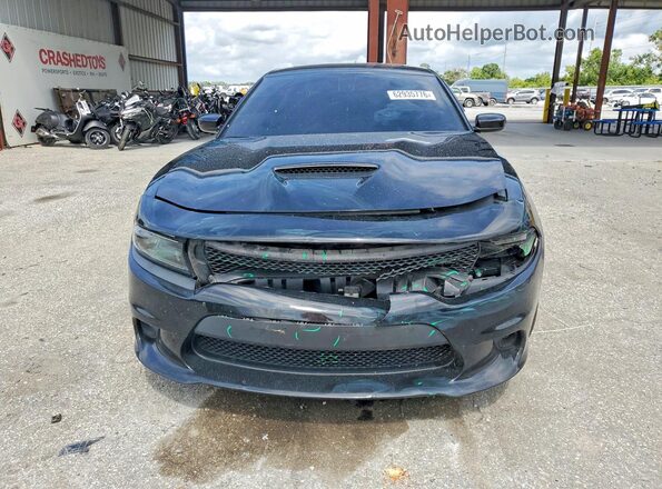 2C3CDXCT6NH235493 2022 DODGE CHARGER Black Вид спереду