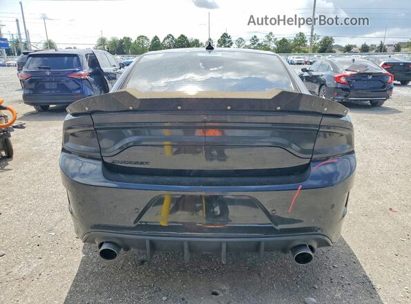 2C3CDXCT6NH235493 2022 DODGE CHARGER Black Вид ззаду