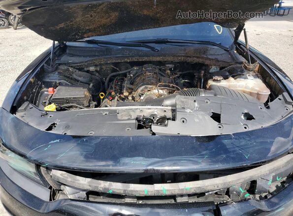 2C3CDXCT6NH235493 2022 DODGE CHARGER Black Вид задньої частини салону