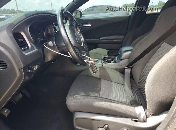 2C3CDXCT6NH235493 2022 DODGE CHARGER Black Вид салону спереду