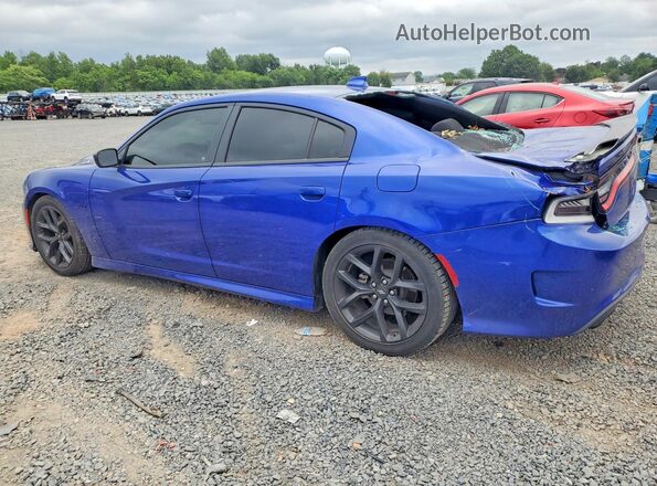 2C3CDXCT7NH189821 2022 DODGE CHARGER Blue Задня ліва чверть