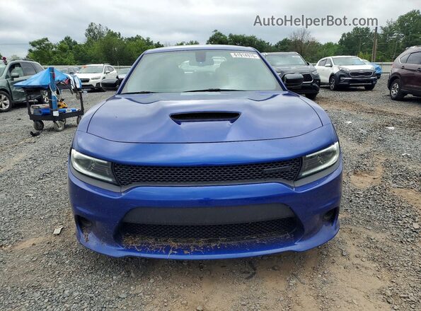2C3CDXCT7NH189821 2022 DODGE CHARGER Blue Вид спереду