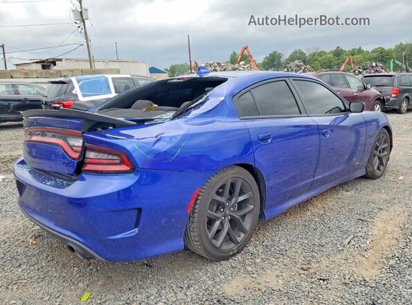 2C3CDXCT7NH189821 2022 DODGE CHARGER Blue Задня права чверть
