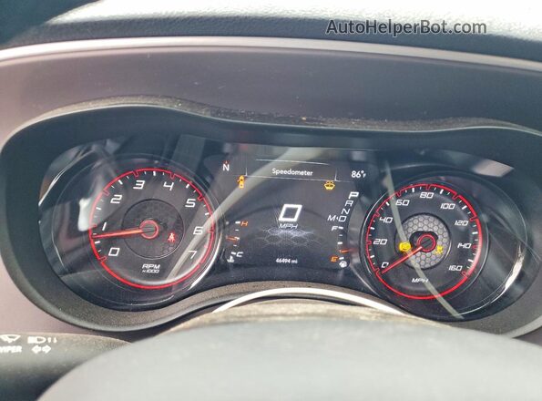 2C3CDXCT7NH189821 2022 DODGE CHARGER Blue Вид щитка приладів