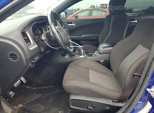 2C3CDXCT7NH189821 2022 DODGE CHARGER Blue Вид салону спереду