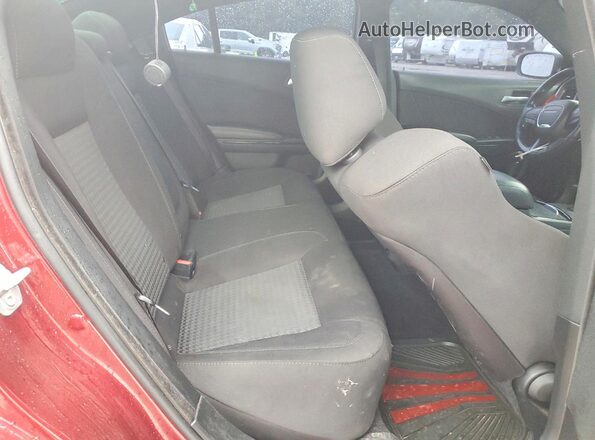 2C3CDXCT8KH692561 2019 DODGE CHARGER Burgundy Widok tylnych siedzeń